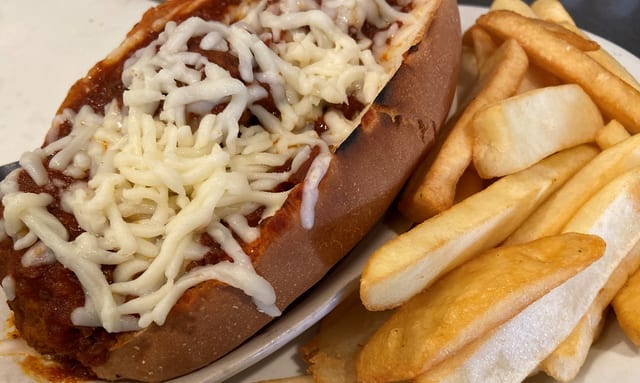 Meatball Marinara Sub.