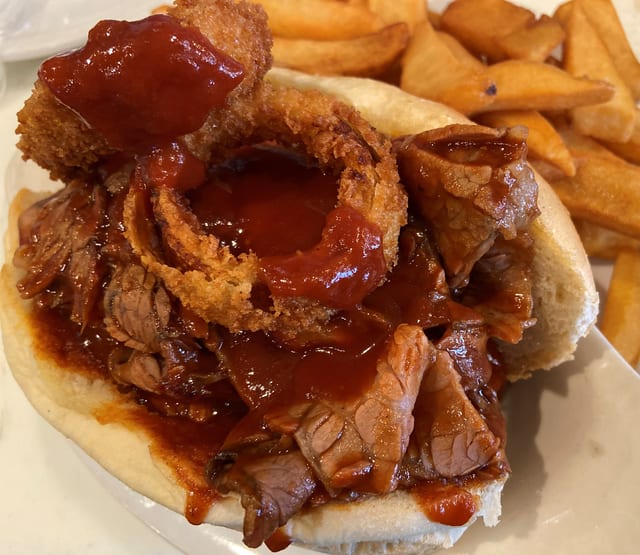 BBQ Brisket Sandwich.