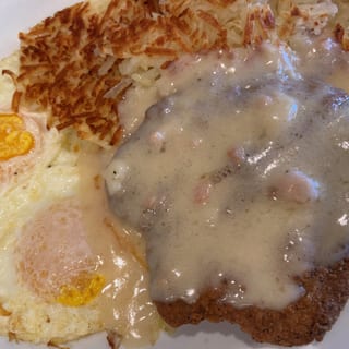 Chicken Fried Steak and Eggs