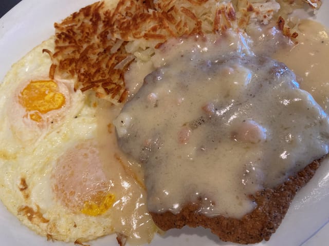 Chicken Fried Steak and Eggs.