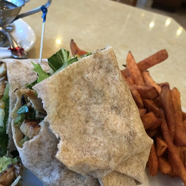 Garlic Chicken Wrap.