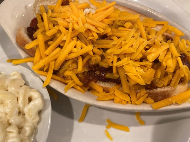 Chili Cheese Dog.