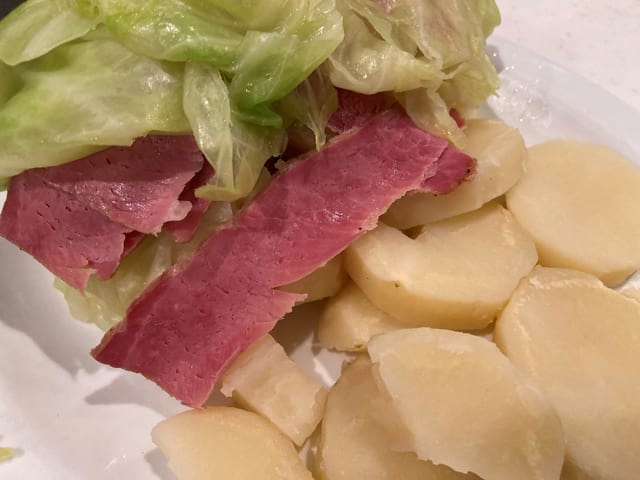 Corned Beef and Cabbage.