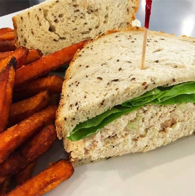 Wild Line-Caught Albacore Tuna Salad Sandwich.