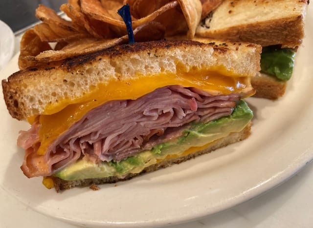 Garlic Grill Melt Sandwich.