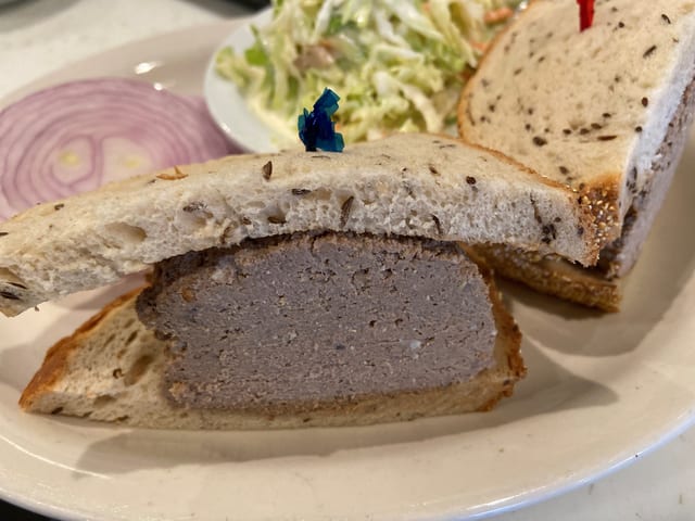 Chopped Liver Sandwich.