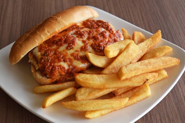 Chicken Parmesan Sandwich.