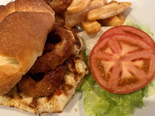 BBQ Chicken Burger.