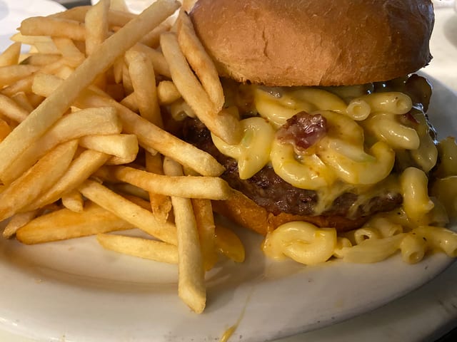 Mac & Cheese Burger.