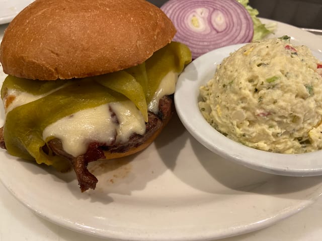 Ortega Bacon Cheeseburger.